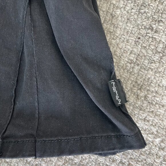 Tripp NYC Daang Goodman Royal Bones Black Pleated Corset Mini Skirt Y2k - Picture 4 of 8